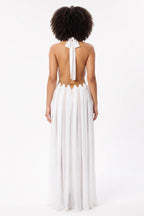 Halter Hollow-out Dress