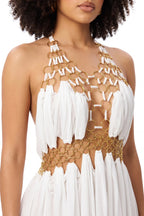 Halter Hollow-out Dress
