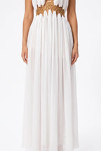 Halter Hollow-out Dress
