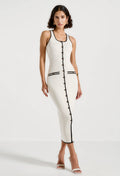 Buttoned Bodycon Dress