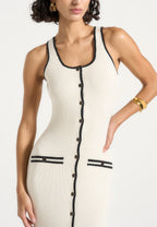 Buttoned Bodycon Dress