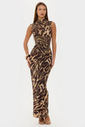 Leopard Print Two-Piece Dress