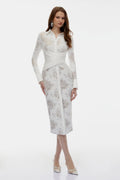 lace embroidered dress