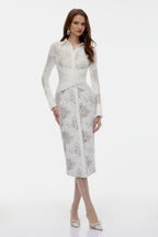 lace embroidered dress