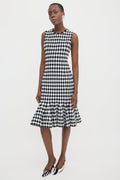 Knit ruffle Dress