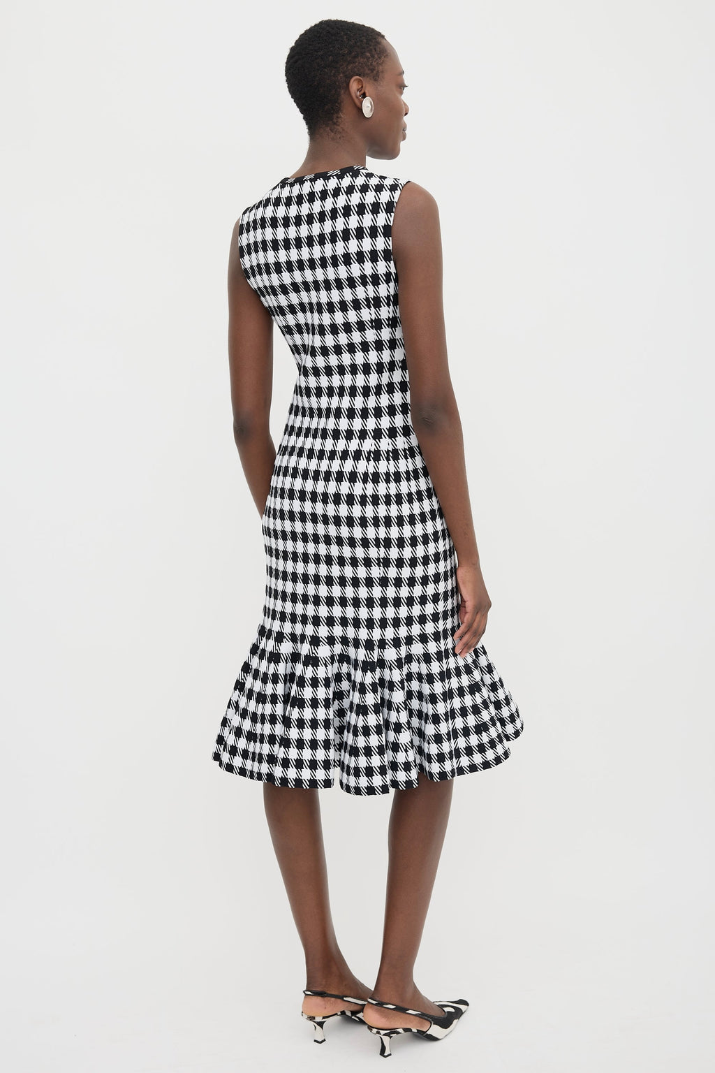 Knit ruffle Dress