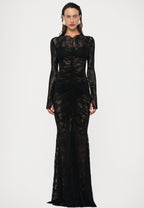 Lace Cape Mermaid dress