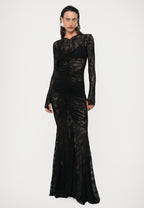 Lace Cape Mermaid dress
