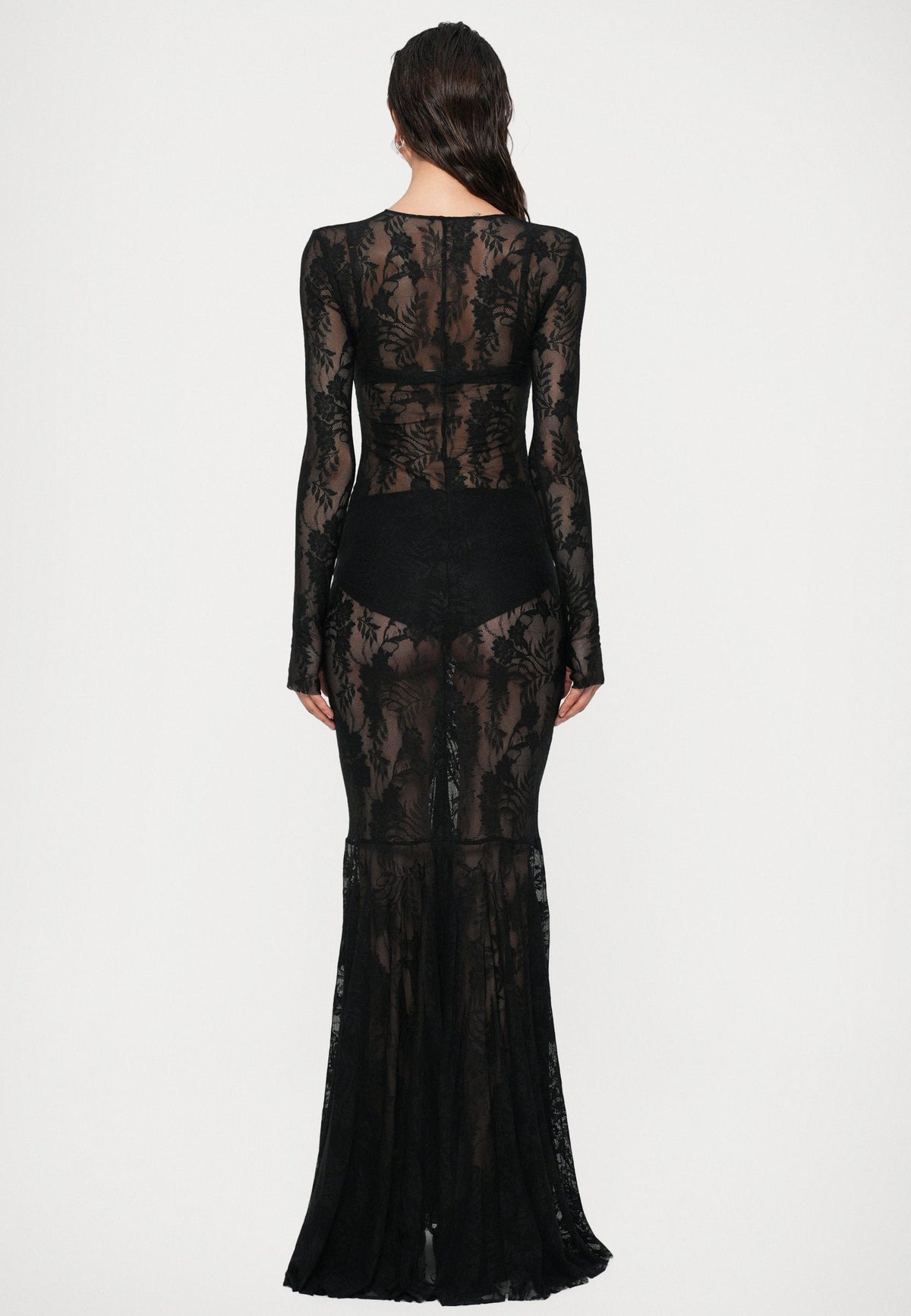 Lace Cape Mermaid dress