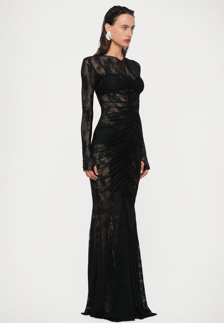 Lace Cape Mermaid dress