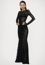 Lace Cape Mermaid dress