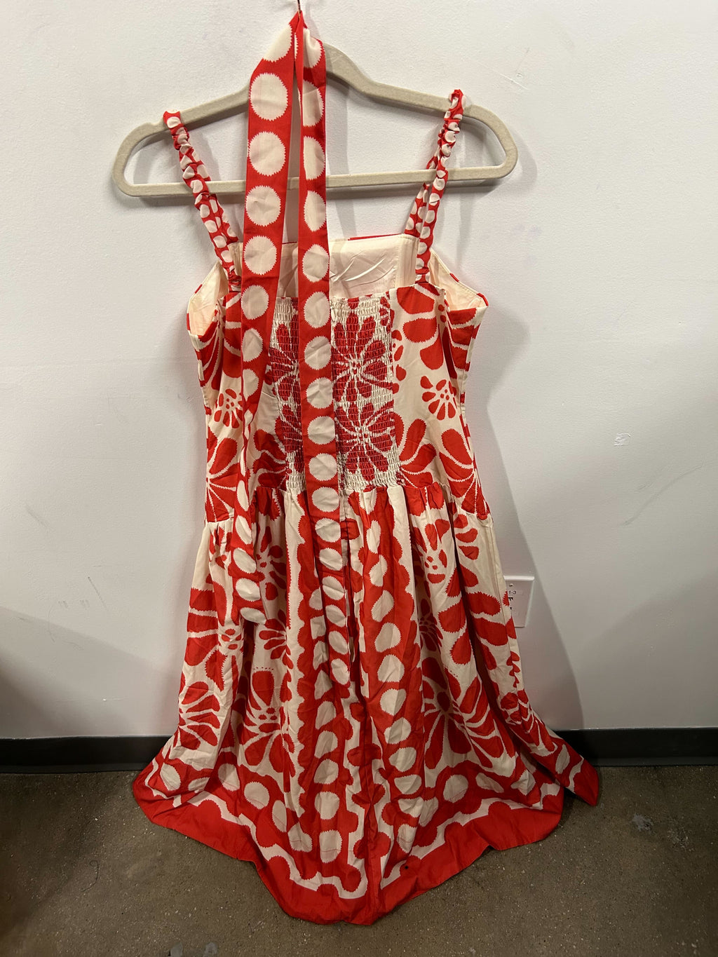 Poppy & Cream Block-Print Sundress-2