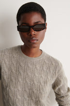 Loose Cable Knit Sweater