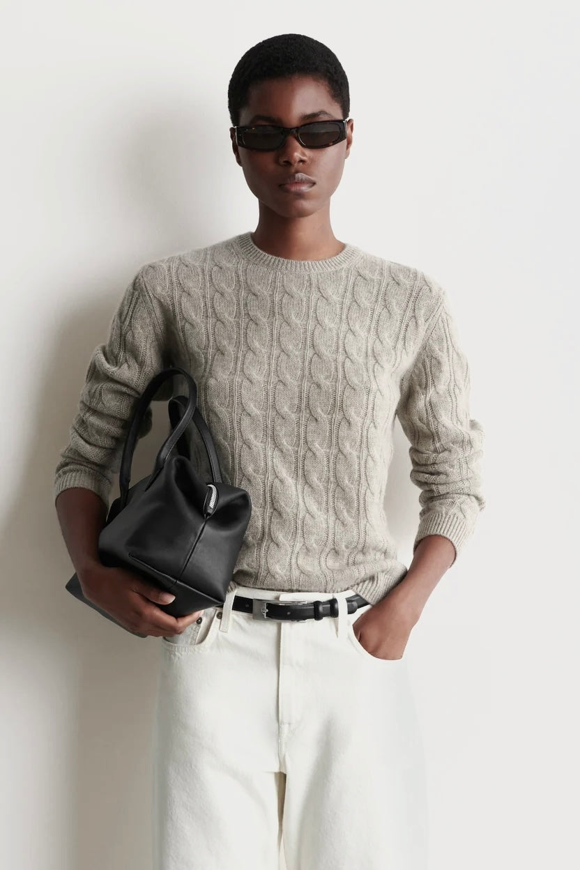 Loose Cable Knit Sweater