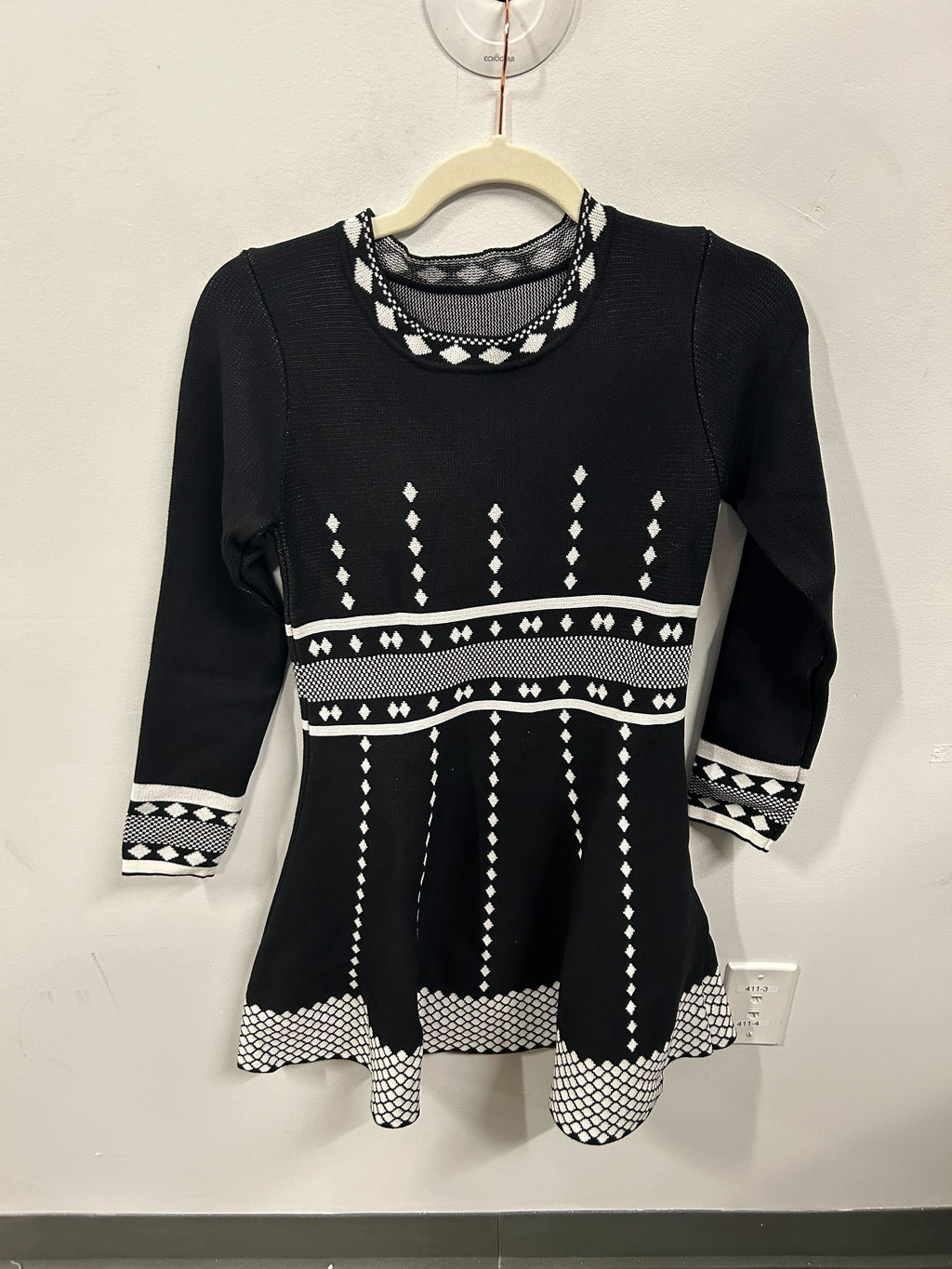 The Nova Geo-Knit Dress-1