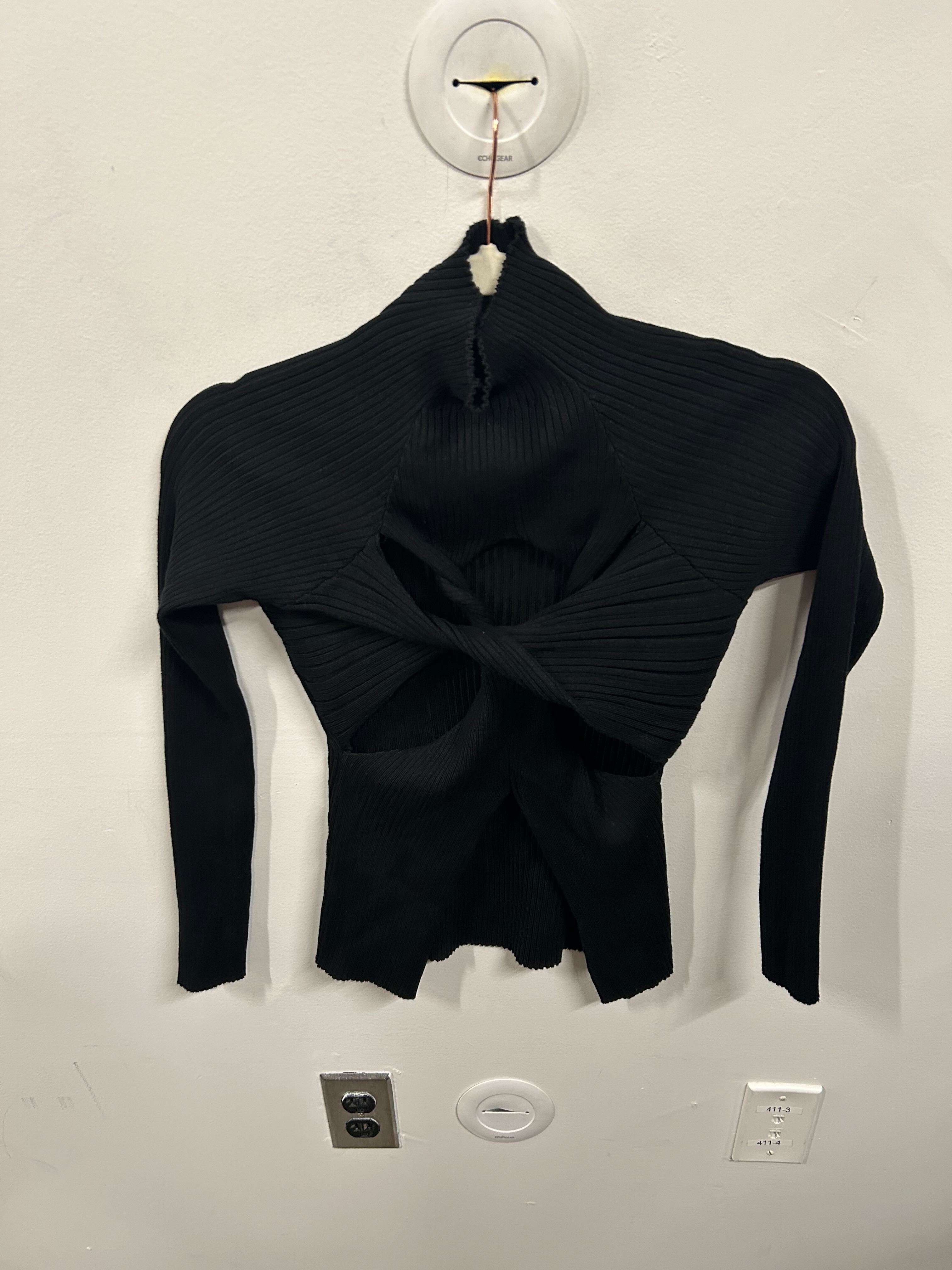 Onyx Sculptural Cutout Knit Set-1