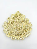 Skeletal Leaf Tray - Decorative Metal Tray | Centrepiece | Home Accent | Gold, Silver or Antique Finish