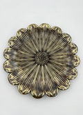 Sunflower Decorative Tray – Electro-formed Flower Jewellery Dish | Gold, Silver, Antique Finish | Flower Inspired Home Accent