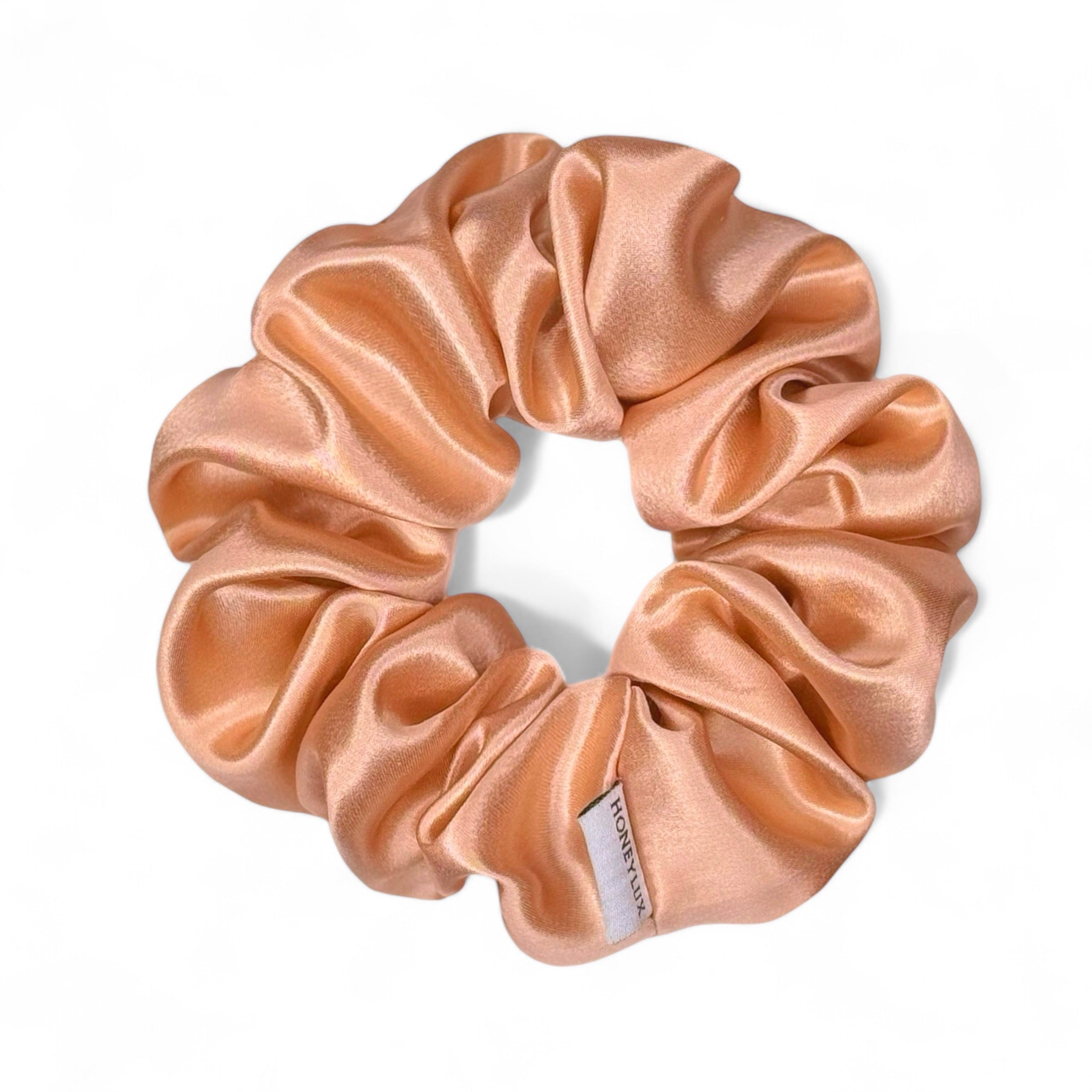 Organic Premium Silk Scrunchie - Rose Gold