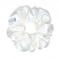 Organic Premium Silk Scrunchie - Cream White