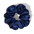 Organic Premium Silk Scrunchie - Royal Blue