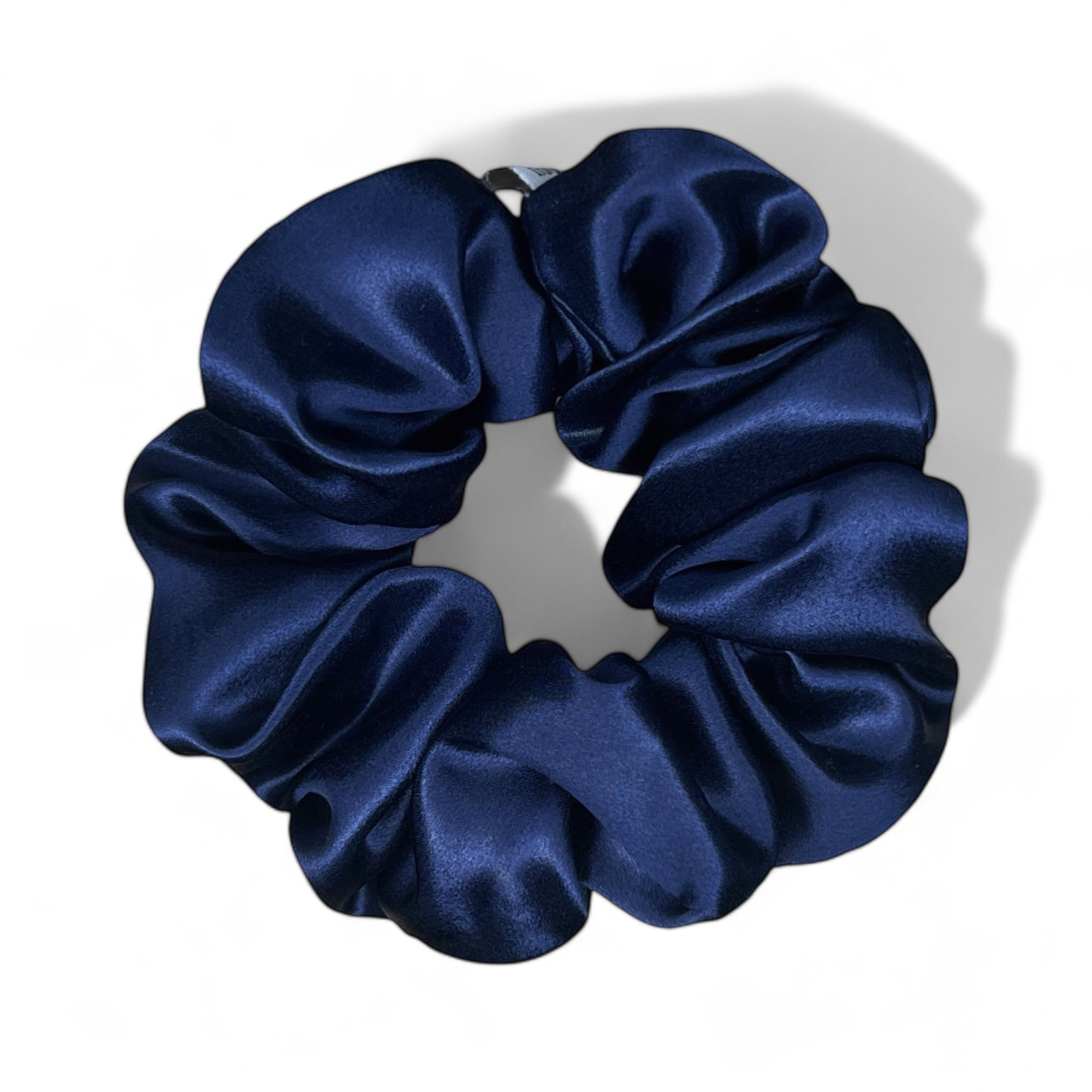 Organic Premium Silk Scrunchie - Royal Blue