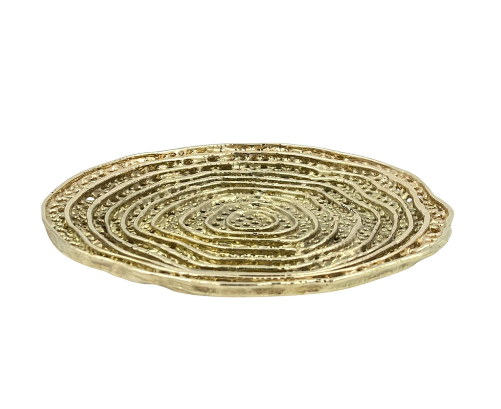 Metal spiral decorative dosa tray | Round centrepiece serving tray in gold, silver or antique