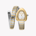 Just Cavalli Two Tone Silver & Gold Watch, Silver Dial | Jc1l249m0055