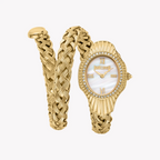 Just Cavalli Gold Stainless Steel Watch, White Dial | Jc1l305m0025