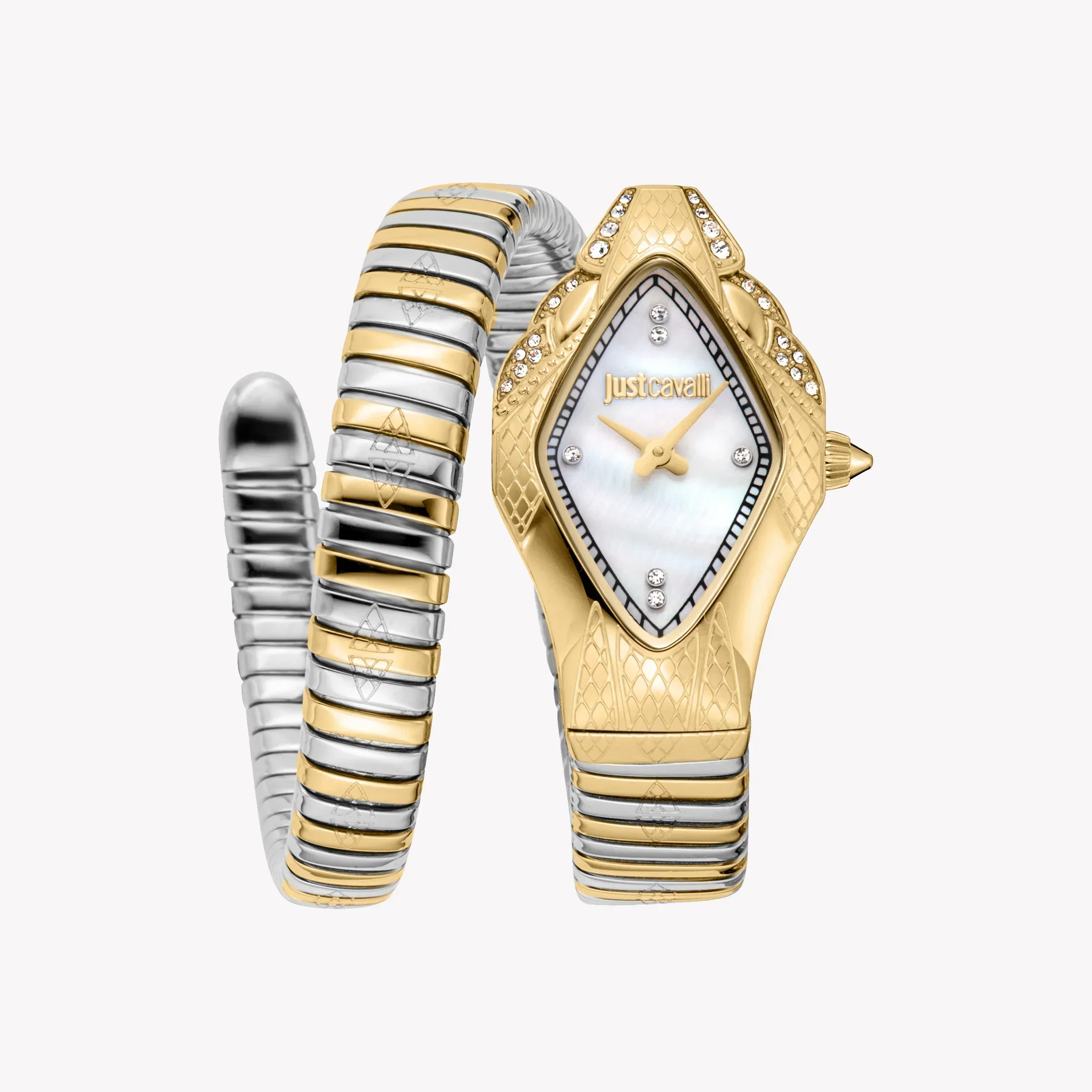 Just Cavalli Women's Two-Tone Gold Watch, Mother Of Pearls | Jc1l306m0065