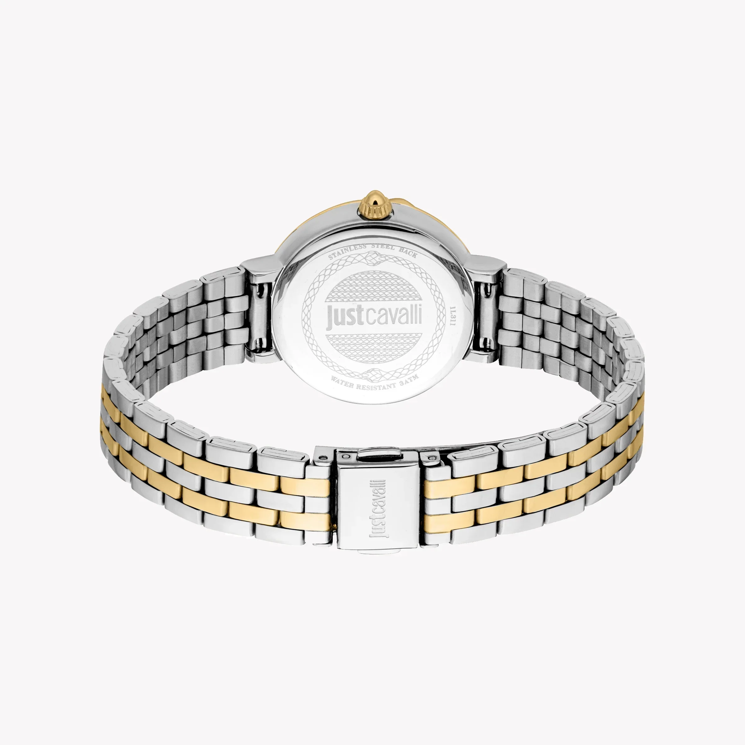 Just Cavalli Women's Two Tone Silver & Gold Watch, Mother Of Pearl Dial | Jc1l311m0055