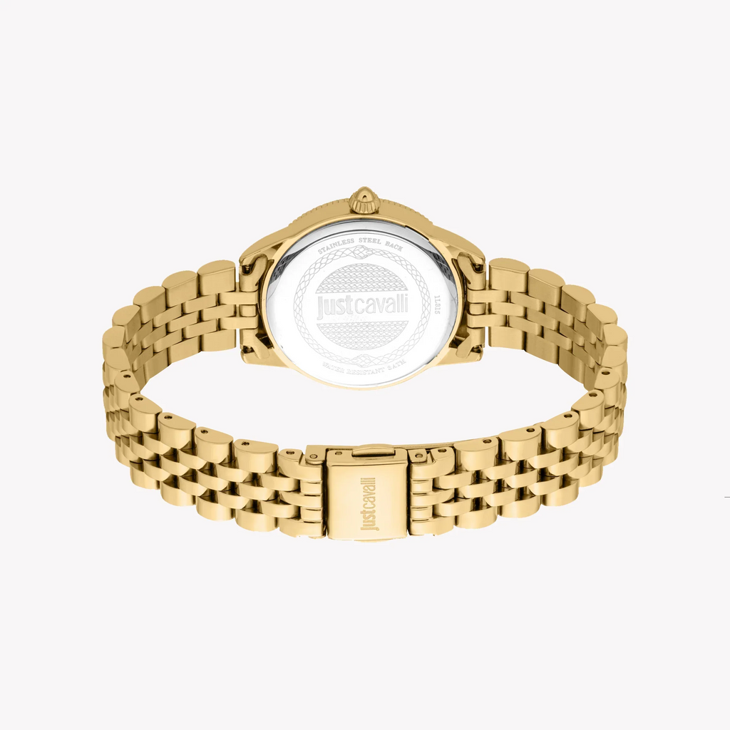 Just Cavalli Women's Gold Alloy Steel Watch, Green Dial | Jc1l315m0065