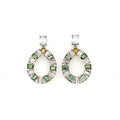 Multi Tourmaline Earring in .925 Sterling Silver - KST 53614