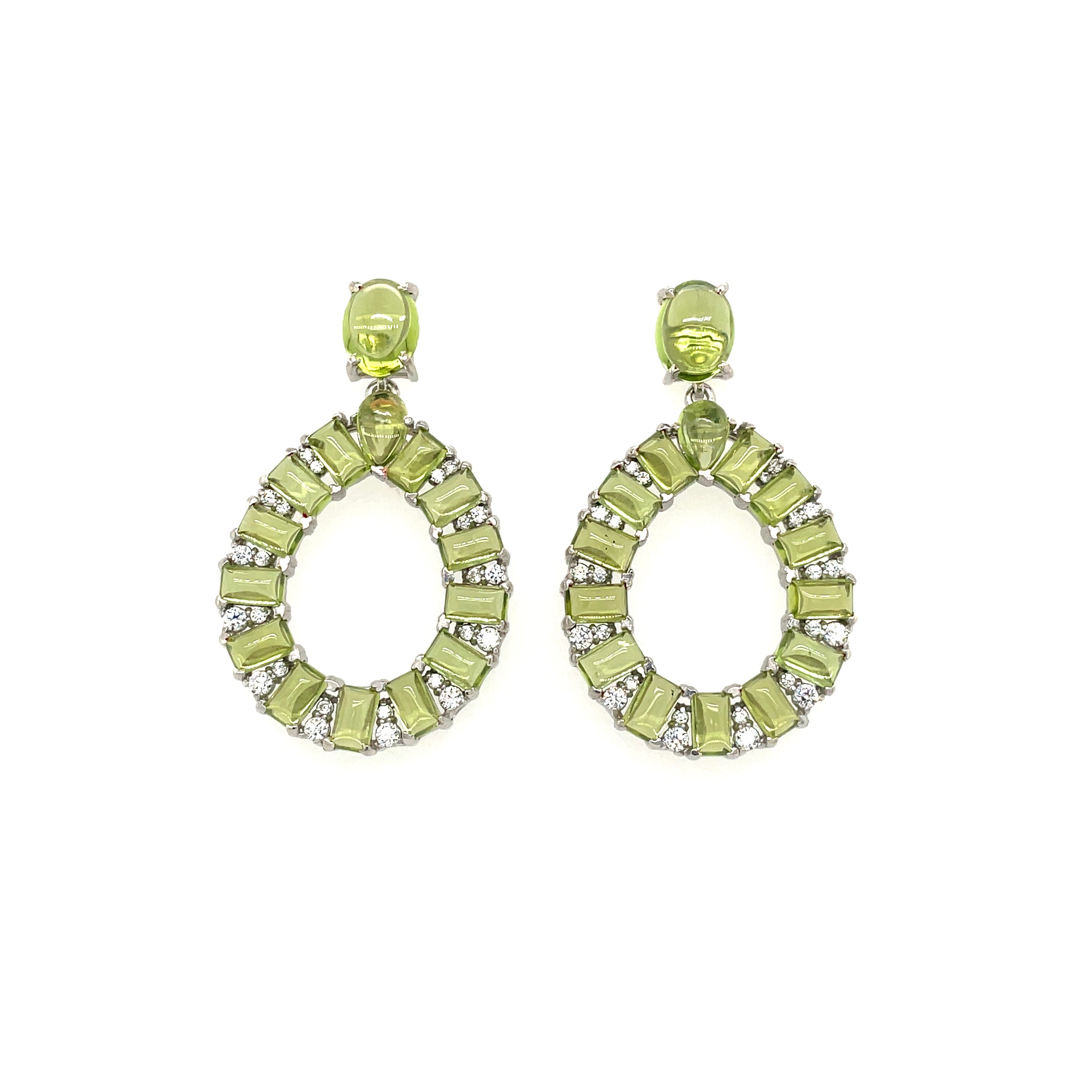 Multi Tourmaline Earring in .925 Sterling Silver - KST 53614
