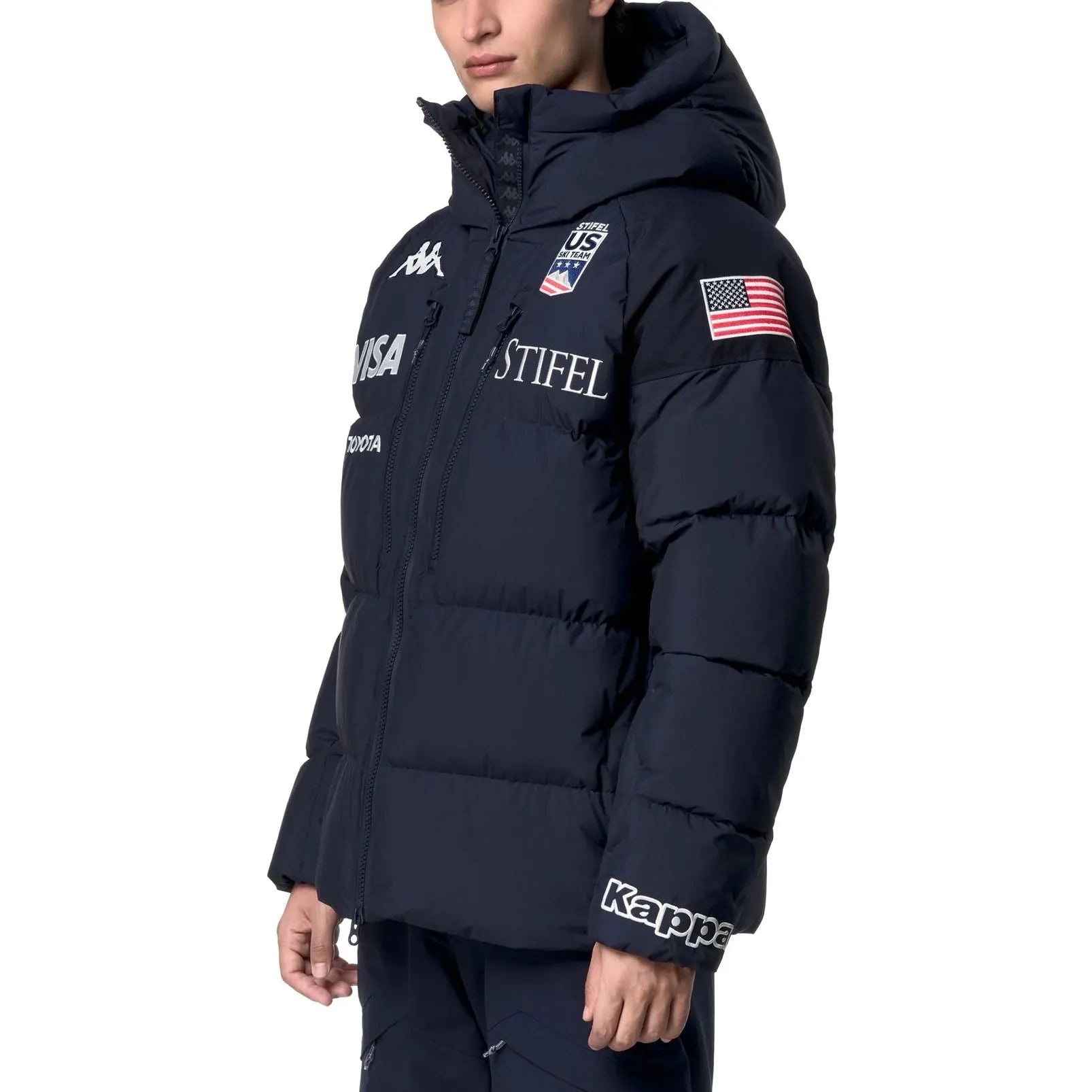 US Ski Team premium insulated down jacket Winter Olympics 2026 Navy - Kappa