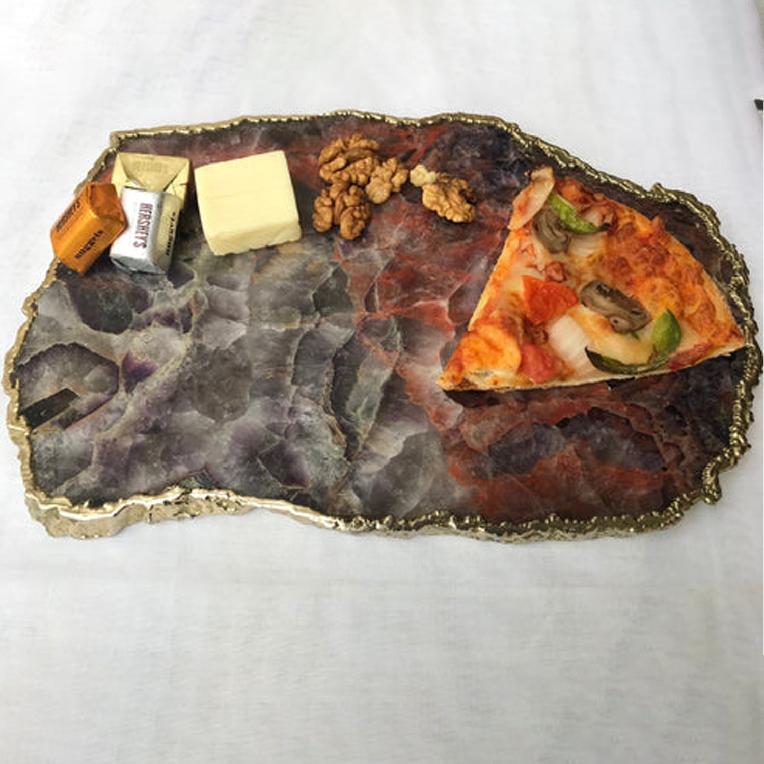 Large Amethyst Cheese Platter/Tray/Personalised Momentos/Sign Boards