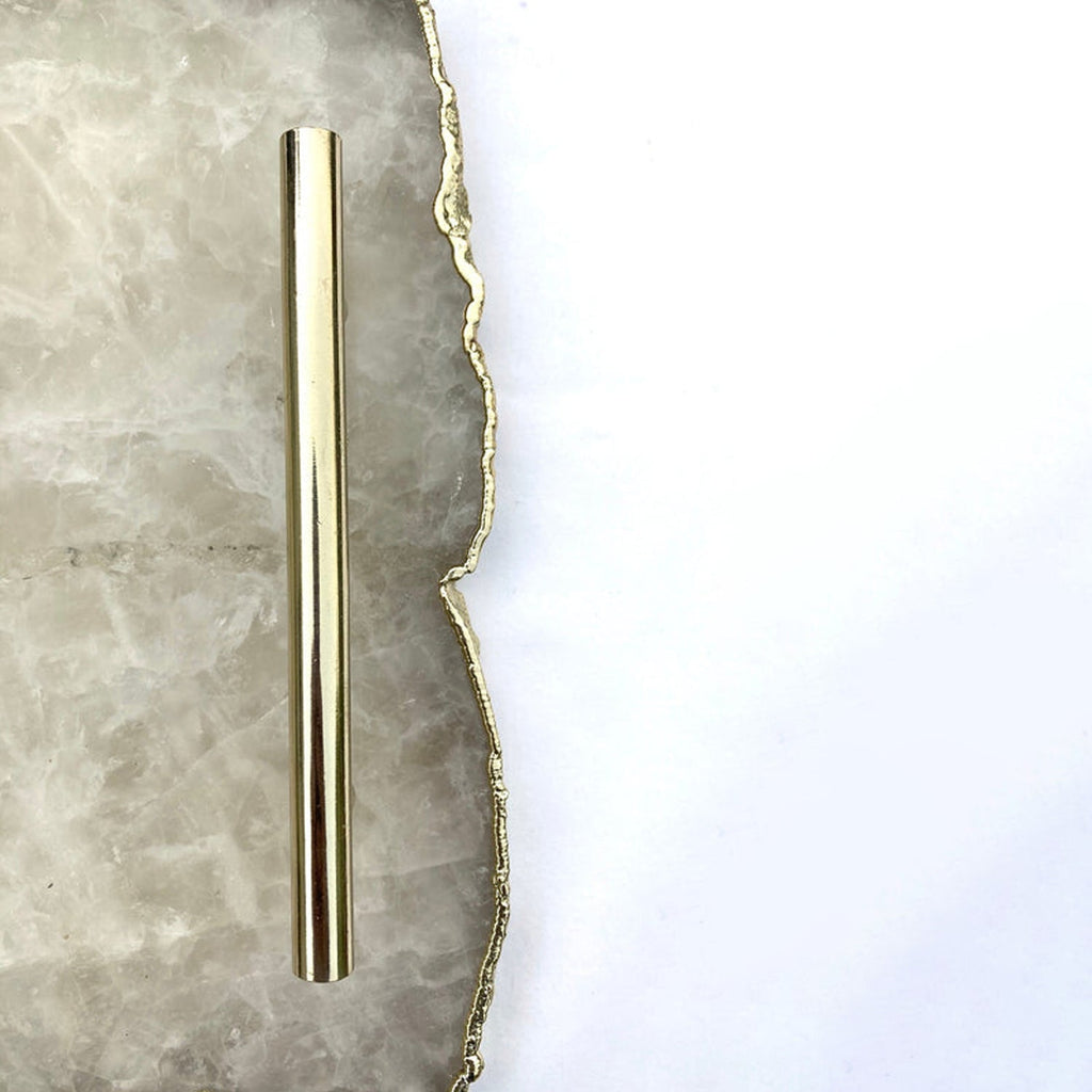 Large White Agate Serving Tray With Brass Handles/Personalised Momentos/Sign Boards 10"x15"