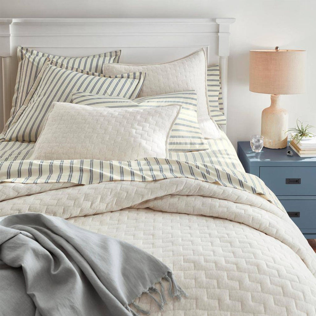Diamond stitch - Pure Linen Quilt Sets