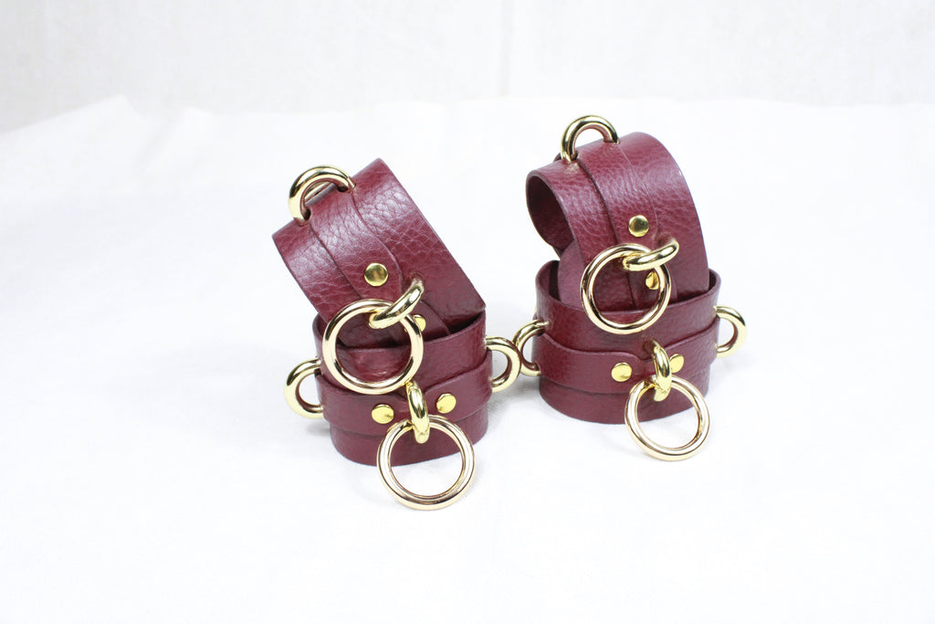 Wrist Cuffs- Adjustable Wrist  Ankle Restraints for BDSM Play