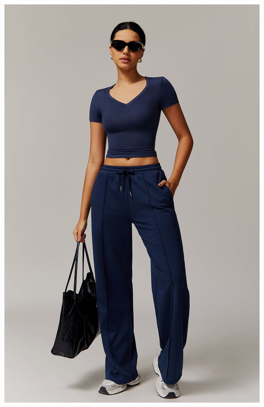 High-Waist Relaxed Straight Leg Joggers