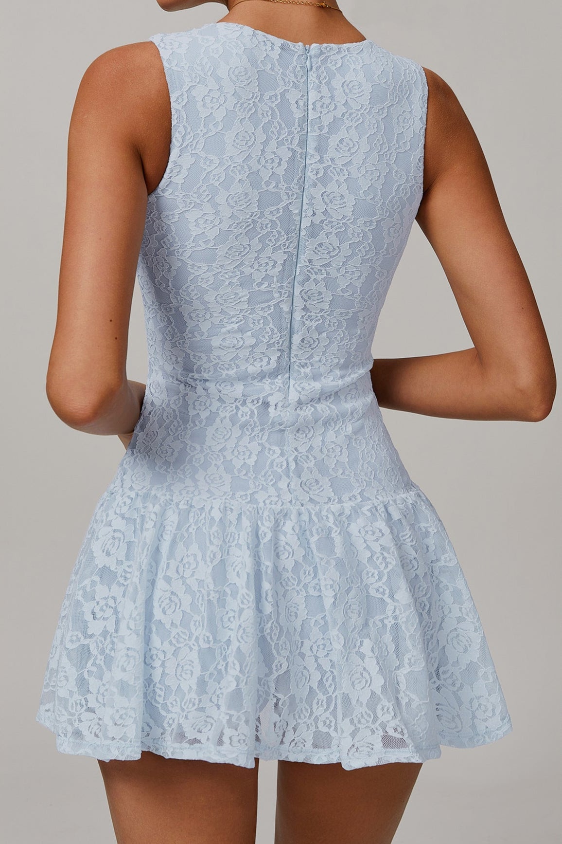 Lace Mesh Panel Breathable Dress