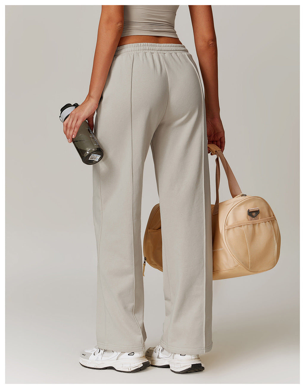 High-Waist Relaxed Straight Leg Joggers