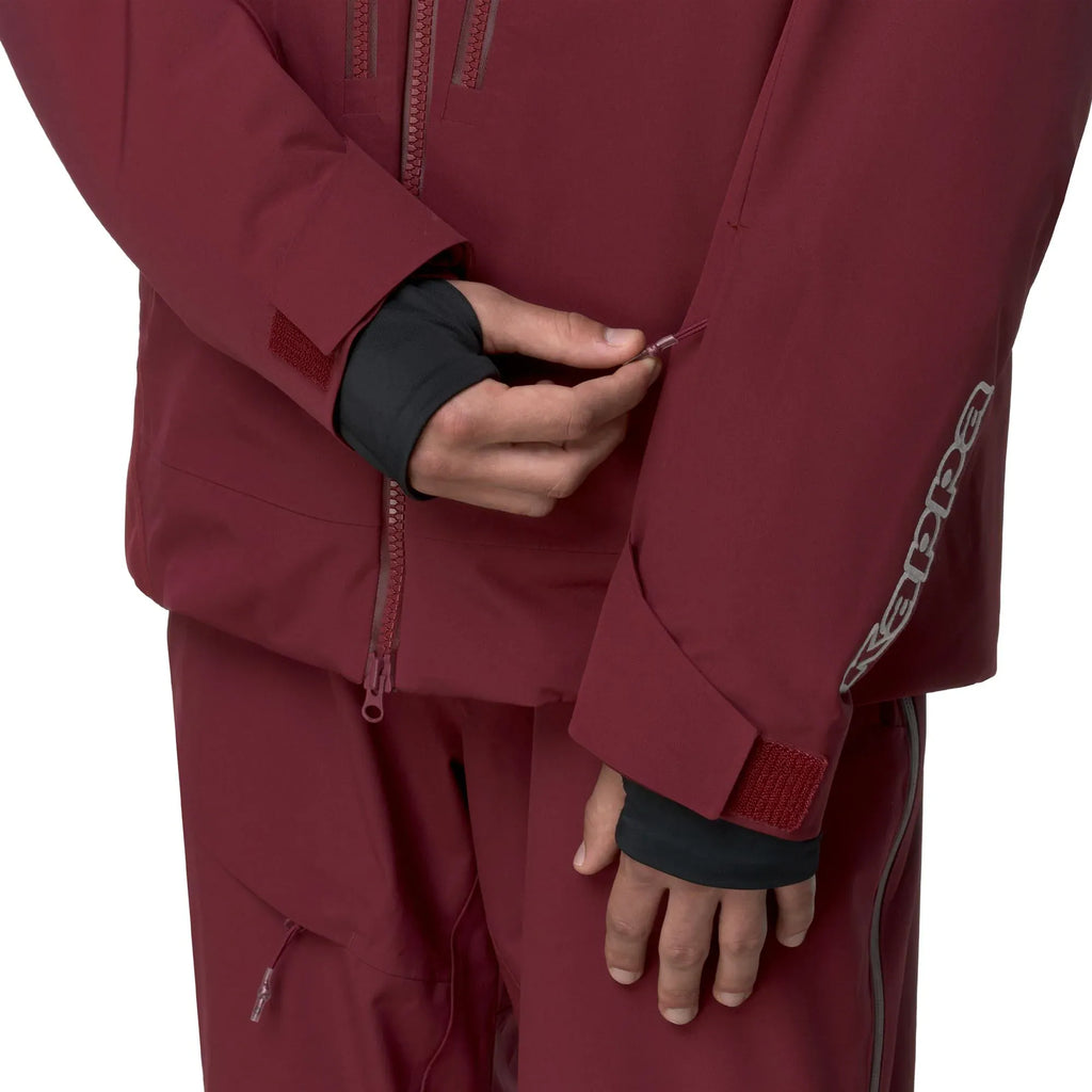 US Ski Team waterproof padded jacket Winter Olympics 2026 dark red - Kappa