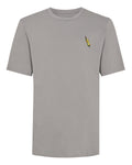 Olives Embroidered Organic Cotton T-Shirt Grey