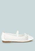 Omela Woven Bow Detail Ballerinas
