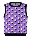 Oversized Polka Dot Vest Purple