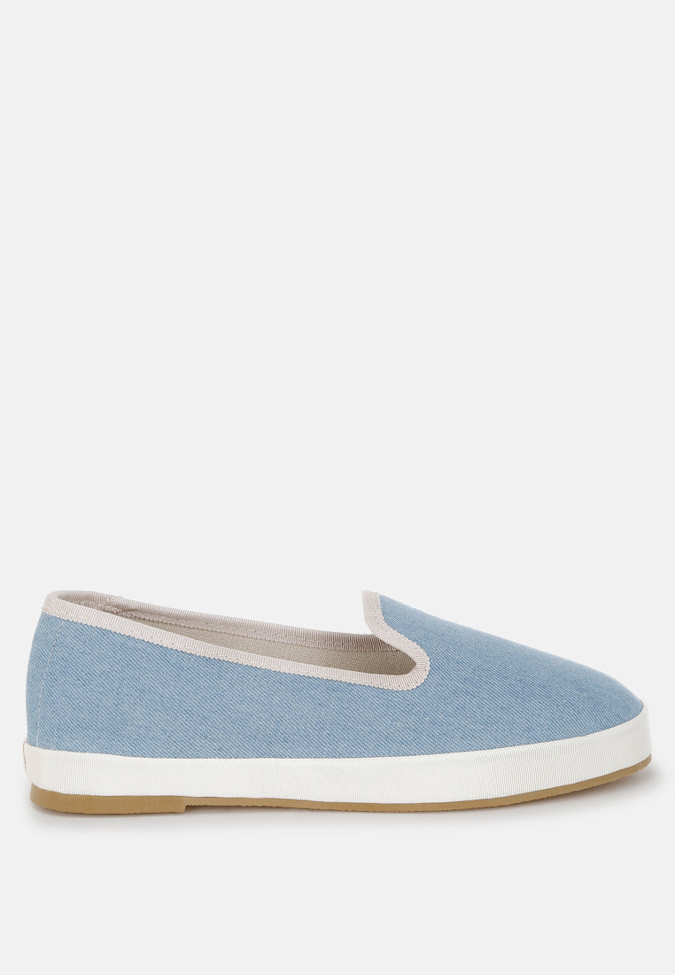 Palin Denim Slip On Loafers