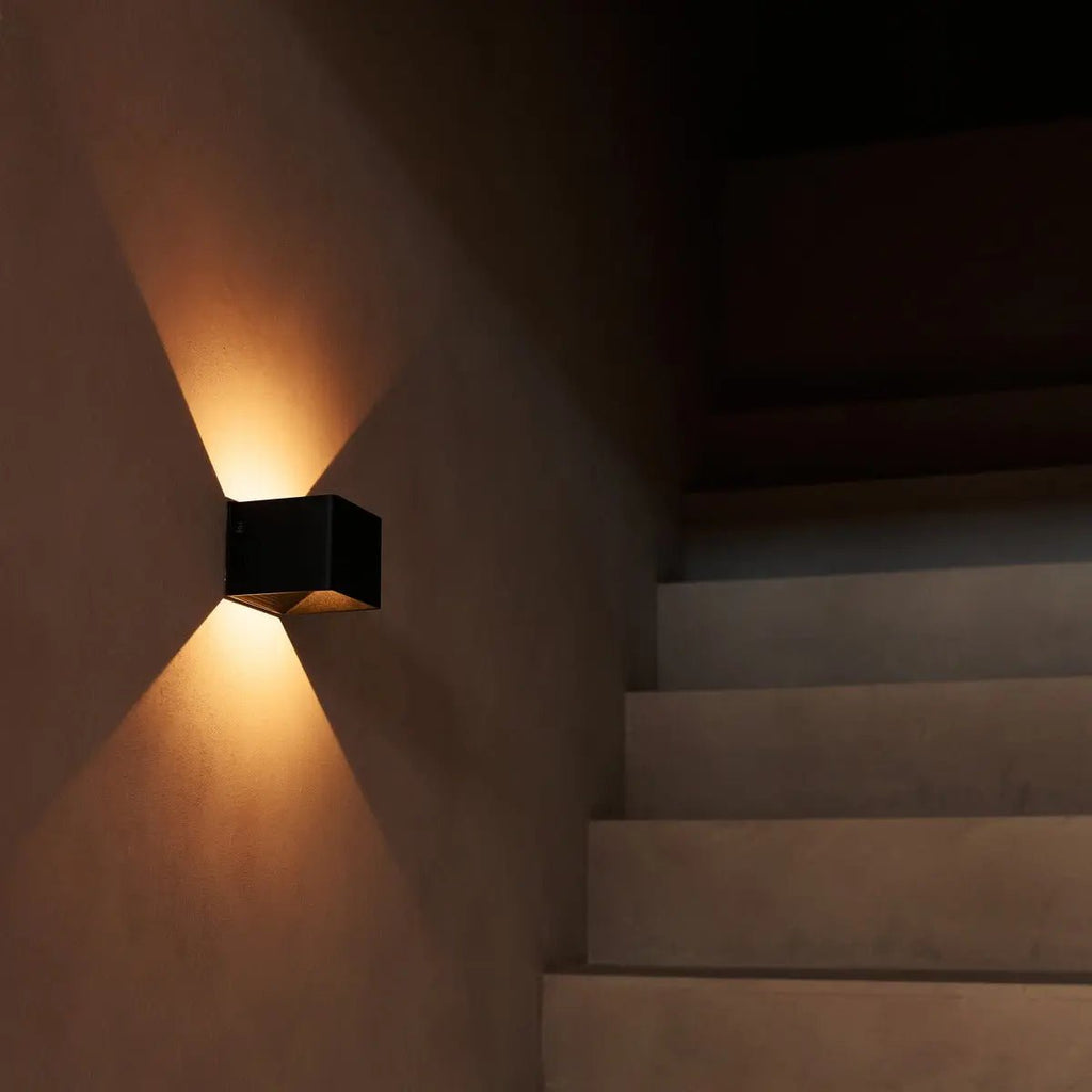 Tess Black Rechargeable Wall Lamp with Motion Sensor
