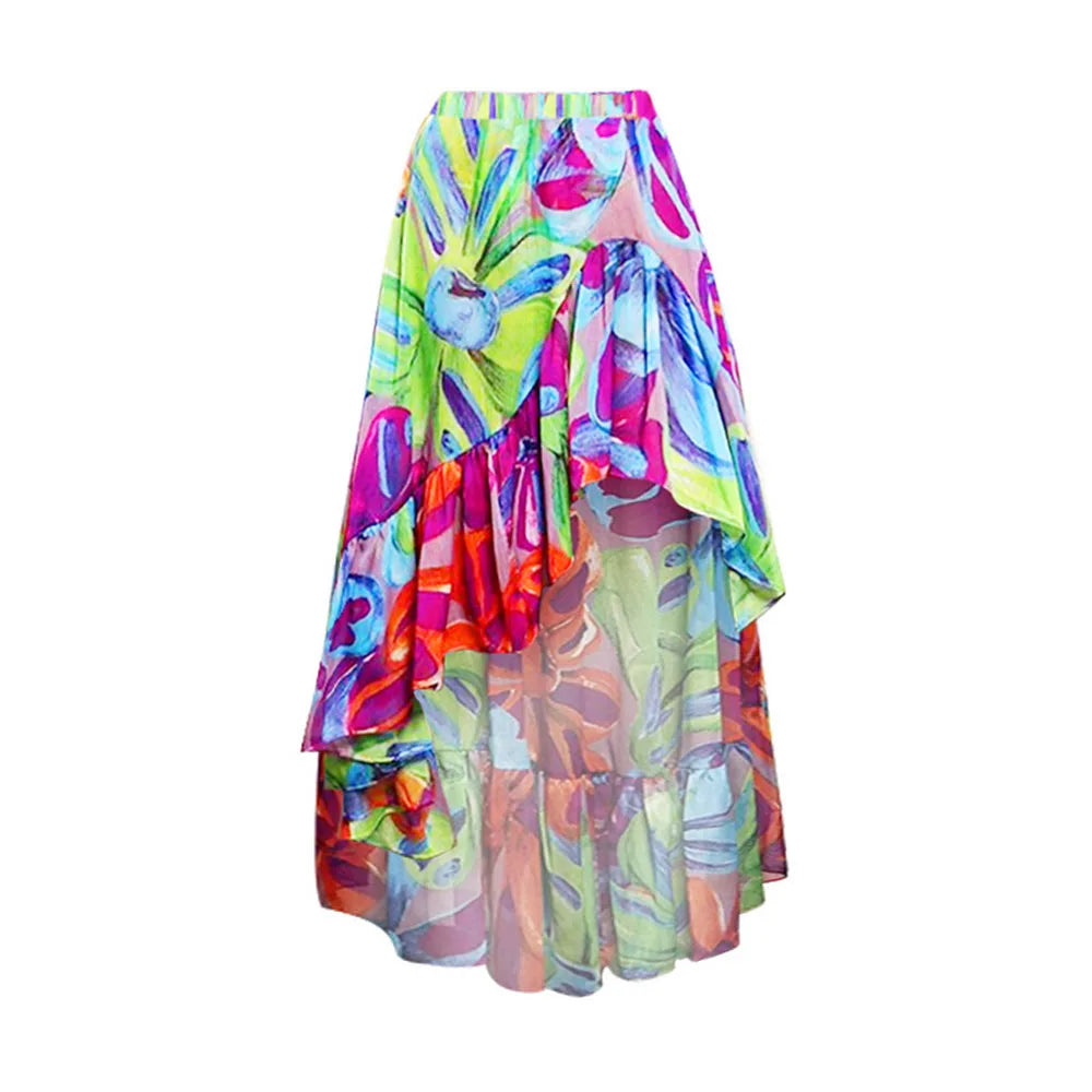 Vibrant Printed Ruffle Bikini Set-5