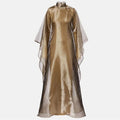 Radiant Sheer Metallic Maxi Dress-3
